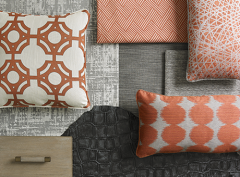家具颜色搭配趋势-灰色和橙色搭配